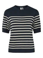 Swetry damskie - YAS Sweter w kolorze granatowo-białym - miniaturka - grafika 1