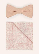 Krawaty i muchy męskie - Strellson Zestaw: Mucha Z Poszetką rosa - miniaturka - grafika 1