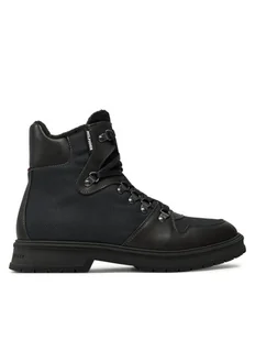 Tommy Hilfiger Trzewiki Hilfiger Warm Cordura Mix Boot FM0FM05180 Czarny - Botki męskie - miniaturka - grafika 1