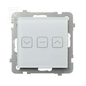 Łącznik dotykowy żaluzjowy z podświetleniem + wi-fi, białe szkło szronione SONATA, ŁPDT-7RS/m/78 - Wyłączniki światła i elektryczne Łącznik dotykowy żaluzjowy z podświetleniem + wi-fi, białe szkło szronione SONATA, ŁPDT-7RS/m/78 - Wyłączniki światła i elektryczne - miniaturka - grafika 1