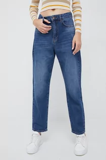 Spodnie damskie - Sisley jeansy damskie high waist - grafika 1