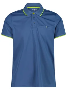 CMP Funkcyjna koszulka polo w kolorze niebieskim - Koszulki sportowe męskie - miniaturka - grafika 1
