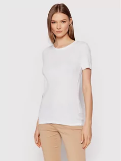 Koszulki i topy damskie - Benetton United Colors Of T-Shirt 3GA2E16A0 Biały Regular Fit - grafika 1