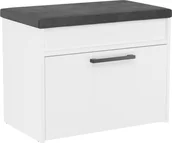 Szafki na buty - Szafka na buty ze schowkiem PARMA MINI 60x35xH49 biel - miniaturka - grafika 1