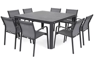 Meble ogrodowe aluminiowe Katania Square Grey / Window Grey 8+1 - Meble ogrodowe - miniaturka - grafika 2