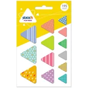 Artykuły biurowe - Stickn Zakładki indeksujące kształty Trójkąty - miniaturka - grafika 1