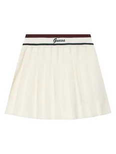 Guess Spódnica plisowana J5BD16 Z1152 Écru Regular Fit - Spódnice - miniaturka - grafika 1