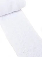 Rajstopy - Rajstopy dziewczęce bawełniane żakardowe białe esy floresy 92-98 - miniaturka - grafika 1
