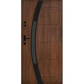 Drzwi zewnętrzne - Drzwi zewnętrzne NYKS Orzech 90 prawe - miniaturka - grafika 1