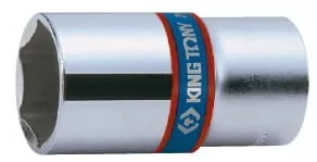KING TONY NASADKA DŁUGA 3/4" 44x90 6-KĄTNA CHROM - Śrubokręty - miniaturka - grafika 1