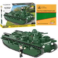 Klocki - Cobi 2990 Czołg Vickers A1E1 Independent HC 887 KL. + PŁYTKA - miniaturka - grafika 1