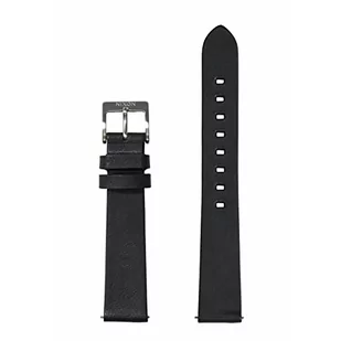Nixon Pineapple BA001-000-00 wymienny pasek do zegarków z odstępem 16 mm z wegańskiej skóry ananasowej w kolorze czarnym z zapięciem ze stali nierdzewnej i oczkiem na rękę, BA00-00, czarny, 16mm - Paski - miniaturka - grafika 1