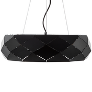 Lampy sufitowe - Beliani Lampa wisząca Lampa wisząca metalowa czarna CESANO 82830 - miniaturka - grafika 1