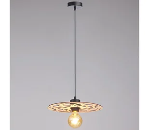 Żyrandol na lince FALCO 1xE27/60W/230V śr. 30 cm beżowy - Lampy sufitowe - miniaturka - grafika 1