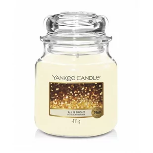 Yankee Candle All is Bright, średni słoik (411g) - Świece - miniaturka - grafika 1