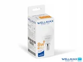 Żarówki tradycyjne - Żarówka Wellmax Samsung Kulka E14 640lm 8W Ciepła - miniaturka - grafika 1