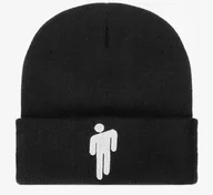 Czapki damskie - Czapka zimowa beanie Billie Eilish Bad Guy czarna prezent streetwear Y2K - miniaturka - grafika 1