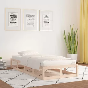 Lumarko Rama łóżka, 90x190 cm, pojedyncza, lite drewno - Łóżka - miniaturka - grafika 1