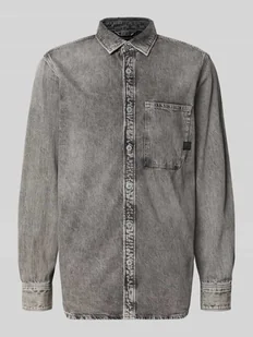 Koszula casualowa z imitacji denimu - Koszule męskie - miniaturka - grafika 1