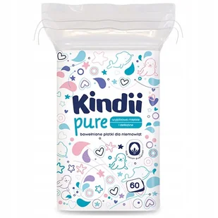 Cleanic KINDII BABY SENSITIVE Płatki bawełniane dla niemowląt 60 szt - Inne akcesoria do pielęgnacji dzieci - miniaturka - grafika 5