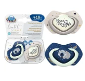 Smoczki uspokajające - CANPOL BABIES SMOCZEK SILIKONOWY SLEEPY KOALA 18m+ 2 szt BOY - miniaturka - grafika 1