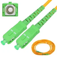Kable światłowodowe - EXTRALINK PATCHCORD SC/APC-SC/APC SM G657A2 SIMPLEX 3.0MM 15M LSOH WHITE - miniaturka - grafika 1