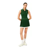 Sukienki - Sukienka damska Lacoste Tennis Dress with Ultra-Dry Liner Green/Flour-Green M - miniaturka - grafika 1