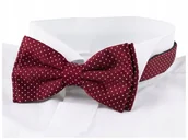 Krawaty i muchy męskie - ŻAKARDOWA MUSZKA Męska do Koszuli + PUDEŁKO mz02 - miniaturka - grafika 1