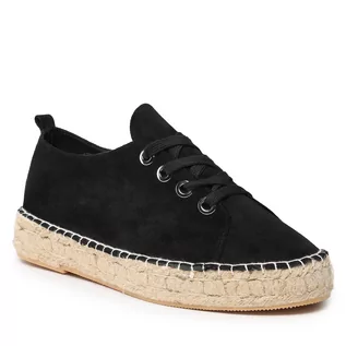 Espadryle damskie - Jenny Fairy Espadryle HZF098-01 Black - grafika 1