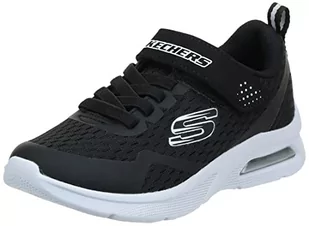 Skechers Chłopięce sneakersy Microspec Max Torvix, Black Textile Black White Trim, 31 EU - Buty dla chłopców - miniaturka - grafika 1