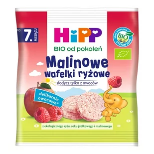 HiPP BIO Malinowe wafelki ryżowe po 7. miesiącu 30 g - Desery dla dzieci - miniaturka - grafika 1