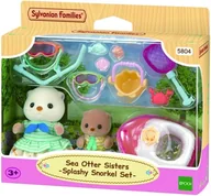 Figurki dla dzieci - Zestaw Sylvanian Families Sea Otter Sisters Splashy Snorkle Set (SLV5804) - miniaturka - grafika 1