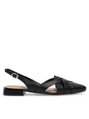 Sandały damskie - Sergio Bardi Baleriny WYL3476-1Z-SB Czarny - miniaturka - grafika 1