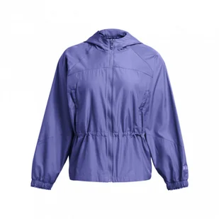 Damska kurtka treningowa Under Armour UA Rush Woven FZ OS Jkt - fioletowa - Kurtki damskie - miniaturka - grafika 1