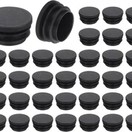 Śruby i nakrętki - 36 szt. okrągłych plastikowych zaślepek, czarne końcówki rurek, 32 mm (1,26 cala) do nóżek mebli, zabezpieczenie przed przesuwaniem - miniaturka - grafika 1