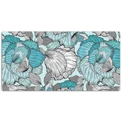 Podkładki na biurko - Duża mata na biurko Motyw kwiatów 120x60 cm - miniaturka - grafika 1