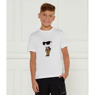 Koszulki dla chłopców - Karl Lagerfeld Kids T-shirt | Regular Fit - miniaturka - grafika 1