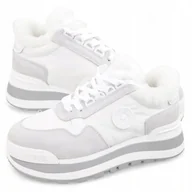 Buty sportowe damskie - Buty zimowe Damskie Sportowe ocieplane Big Star na platformie OO274a215 36 - miniaturka - grafika 1