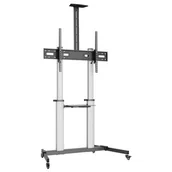 Uchwyty do telewizora - MULTIOFFICE do TV 60-100 cali ART S-15 Czarno-srebrny - miniaturka - grafika 1