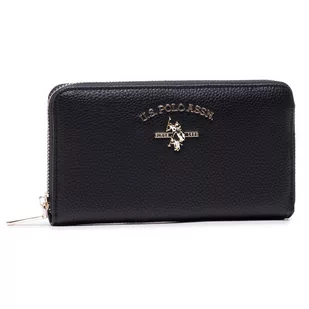 U.S. POLO ASSN. Duży Portfel Damski Stanford L Zip Wallet BEUSS5184WVP000 Black - Portfele - miniaturka - grafika 1
