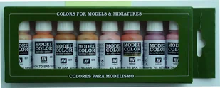 Vallejo Model Color Zestaw 8 farb - Face & Skin Tones Vallejo 70124 - Kolejki i akcesoria - miniaturka - grafika 2