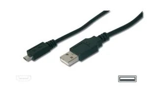 Assmann Kabel połączeniowy USB 2.0 HighSpeed Typ USB A/Kabel USB B męskie - męskie czarny 1, (AK-300127-018-S) - Kable USB - miniaturka - grafika 5