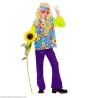 Stroje karnawałowe - Widmann Hippie Boy  kostium dziecięcy kostium, Multicoloured W3817-L - miniaturka - grafika 1