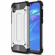 Etui i futerały do telefonów - Hybrydowy pancerny pancerny futerał na telefon z TPU/PC do Huawei Y5 2019 / Honor 8S srebrny - miniaturka - grafika 1