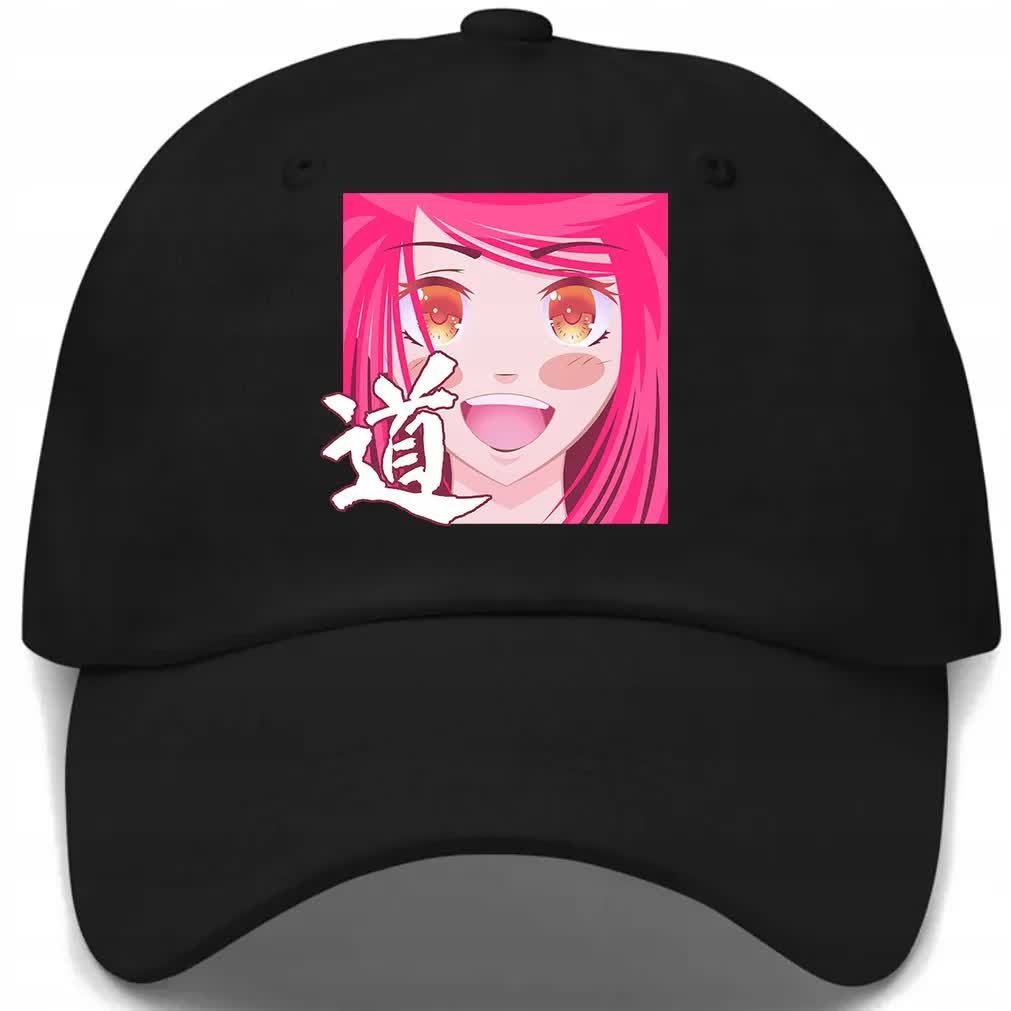 Czapka Z Daszkiem Dziecięca ANIME PINKHEAD GIRL Czarny Na Lato Różne Wzory