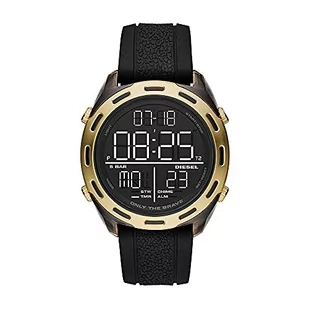 Diesel Męski Crusher Digital, rozmiar koperty: 46 mm, nylonowy zegarek, Złoty, Pasek - Paski - miniaturka - grafika 1