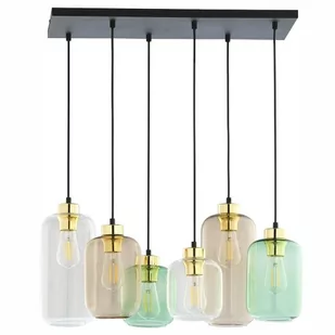 TK Lighting Marco Green lampa wisząca 6-punktowa 3328 TK3328 - Lampy sufitowe - miniaturka - grafika 1