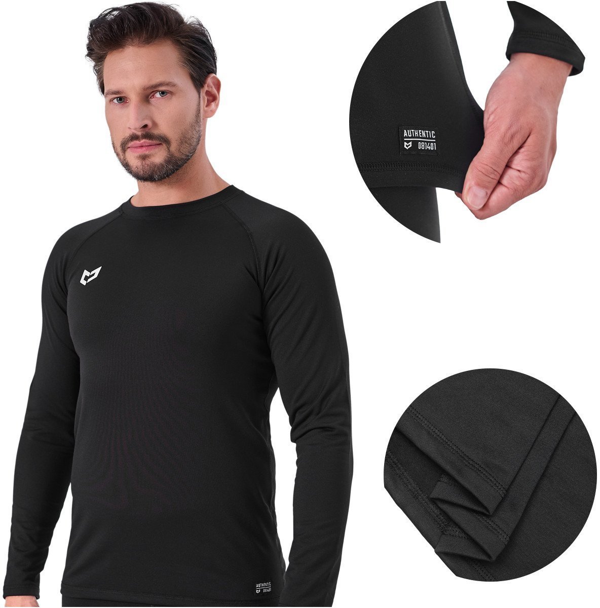 Beon Koszulka termoaktywna męska Beon Skin Flare Quantum Black XXL