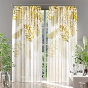 Zasłona gotowa tkanina drukowana na taśmie Oro 150x250 150 x 250 [cm] - Zasłony - miniaturka - grafika 1