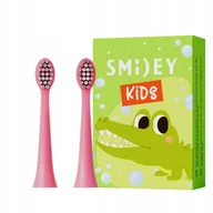 Końcówki do szczoteczek elektrycznych - Końcówki Do Szczoteczki Sonicznej Dla Dzieci 3+ Smiley Kids 2 szt. Różowe - miniaturka - grafika 1